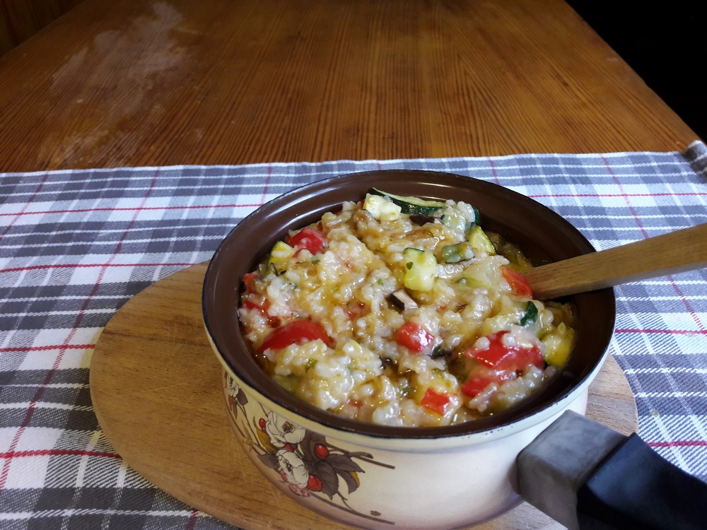 risotto z grzybami